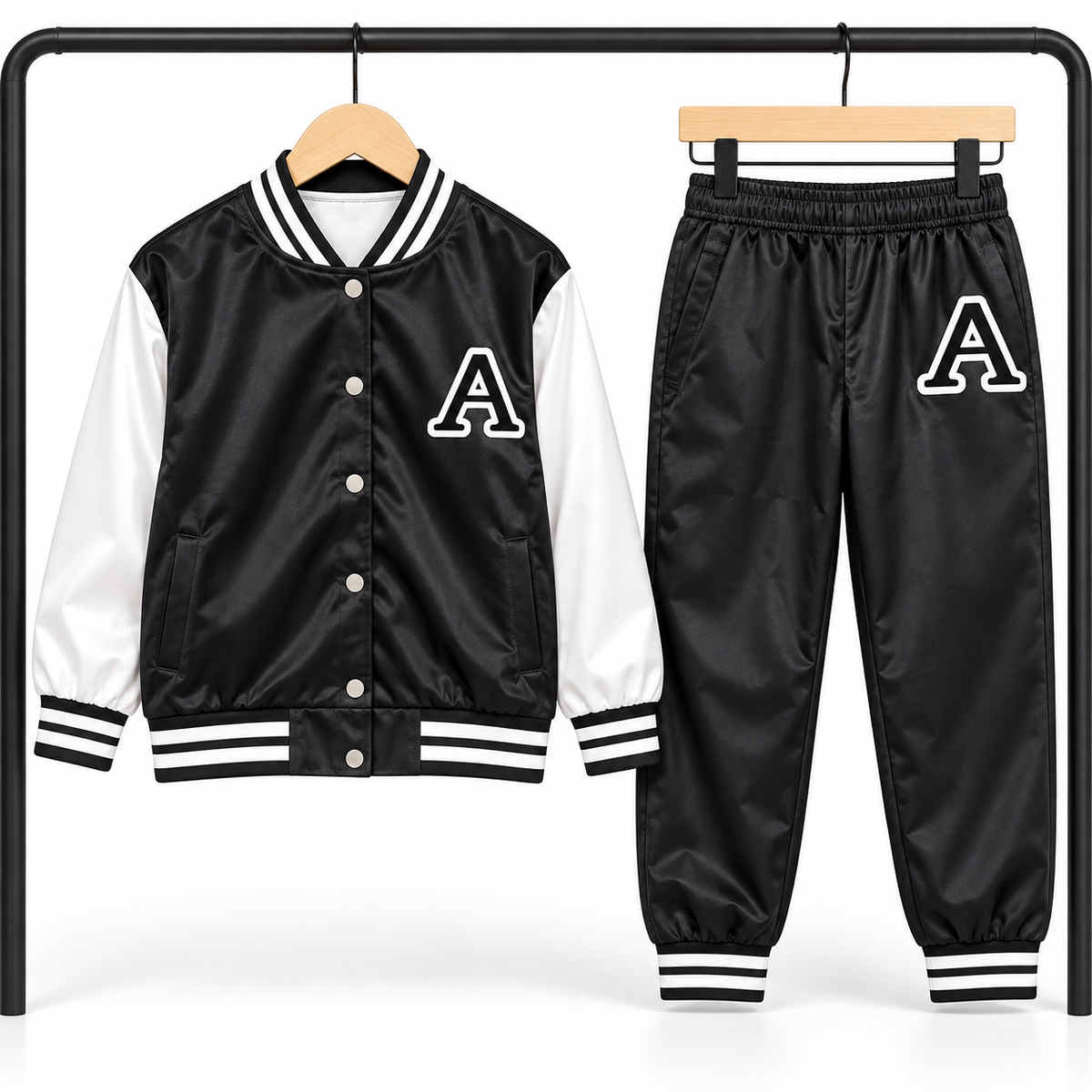 Ensemble Baseball A noir – vue sur cintre