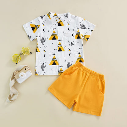 ensemble Oasis Classique ( short + chemise)