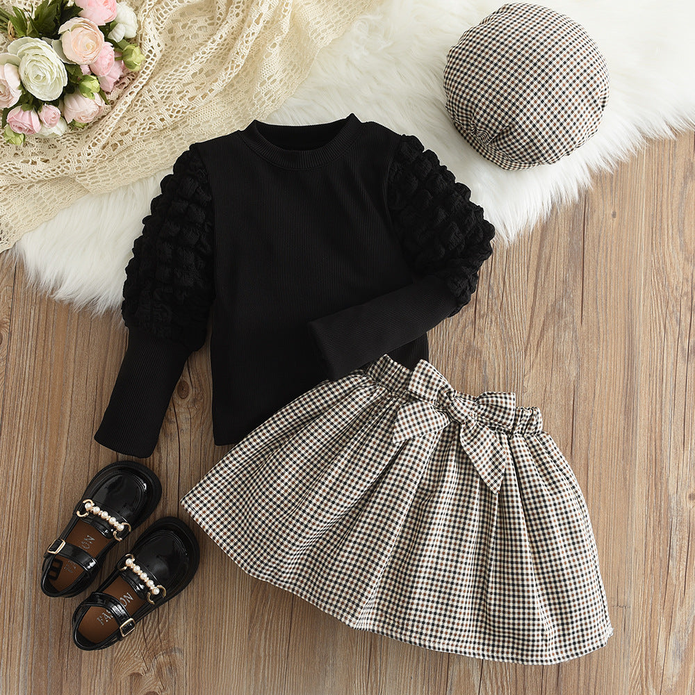 Ensemble Juliette Avec Chapeau Blanc ( 3 pcs)
