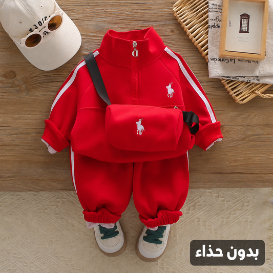 Ensemble Polo Sport rouge - بدون حذاء