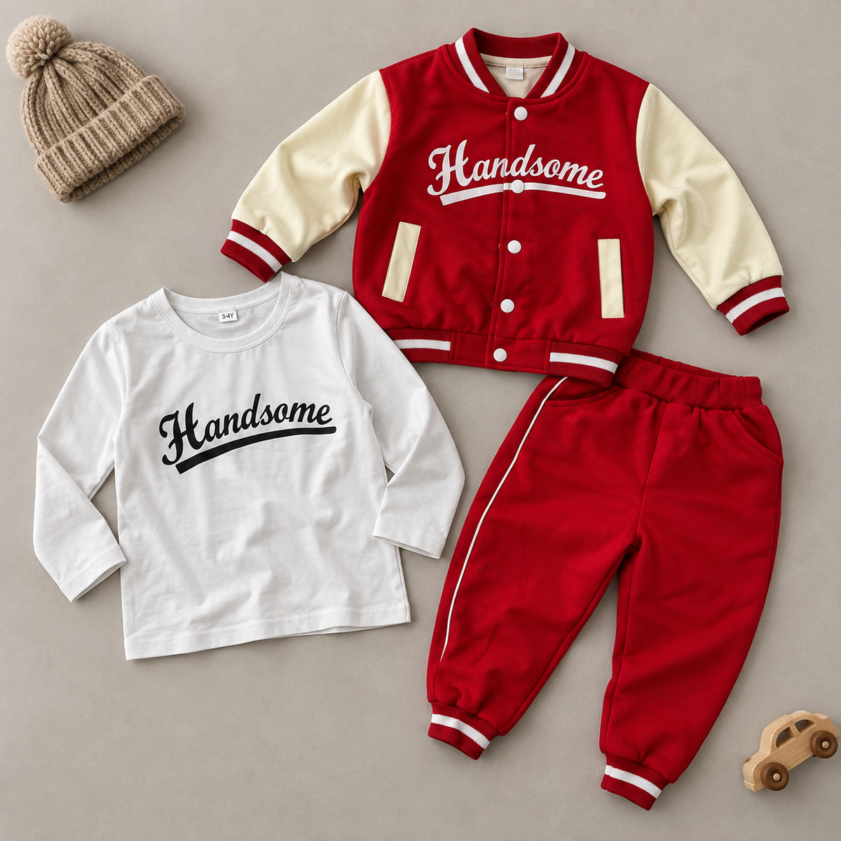 Survêtement Handsome rouge - ensemble complet